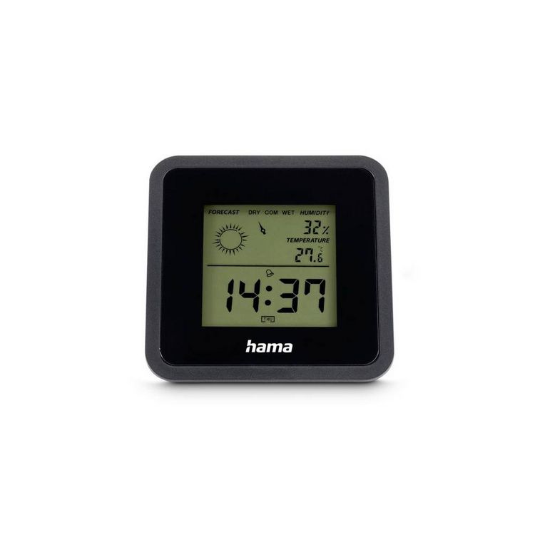 Produktbild: Hama Borneo Thermo-/Hygrometer Schwarz 00185890
