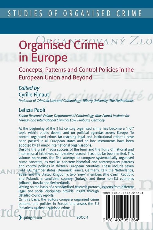 Produktbild: Organised Crime in Europe