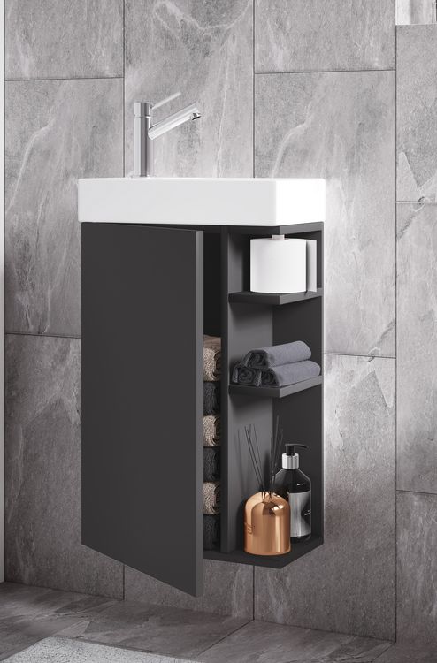 Produktbild: 2-tlg G&auml;ste WC Waschplatz Bad Waschtisch Lumia