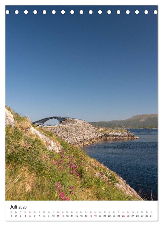 Produktbild: Norwegen - Perle des Nordens (Tischkalender 2026 DIN A5 hoch), CALVENDO Monatskalender