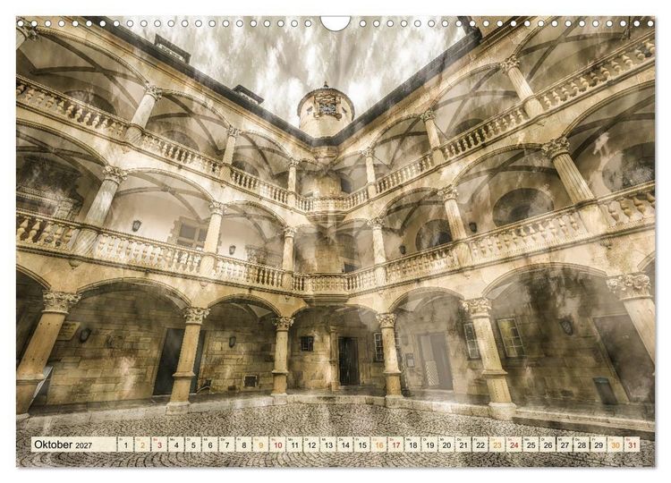 Produktbild: Experimentelle Fotografie - Schl&ouml;sser und Parks in Stuttgart (Wandkalender 2027 DIN A3 quer), CALVENDO Monatskalender