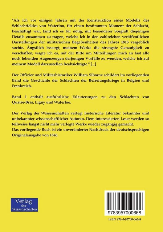 Produktbild: Geschichte des Krieges in Frankreich und Belgien im Jahre 1815