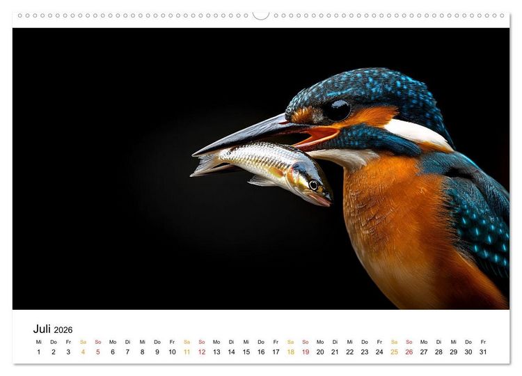 Produktbild: Wilde Heimat - V&ouml;gel unserer Natur (hochwertiger Premium Wandkalender 2026 DIN A2 quer), Kunstdruck in Hochglanz