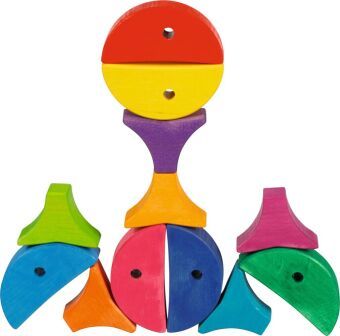 Produktbild: Legespiel und Bausteinkasten 6 bunte Fische