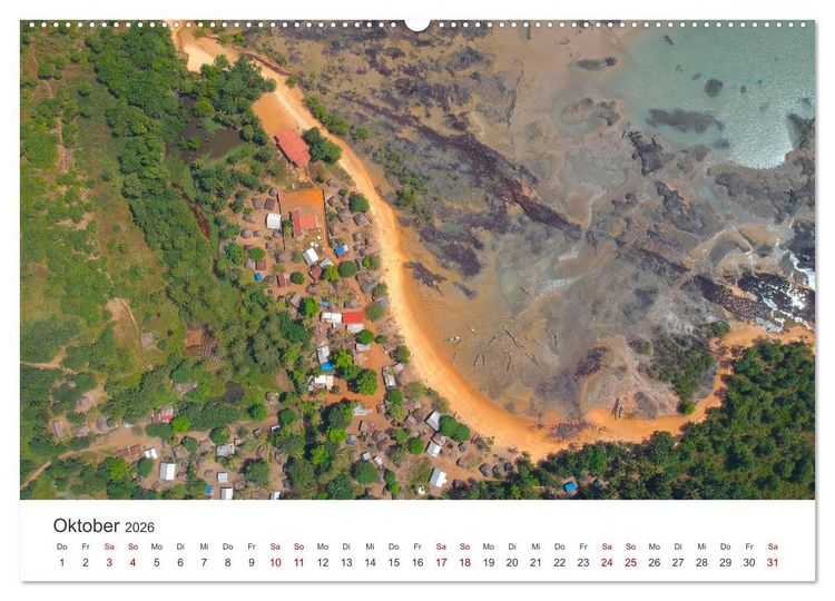Produktbild: Guinea - Das einzigartige Land in Westafrika. (Wandkalender 2026 DIN A2 quer), CALVENDO Monatskalender