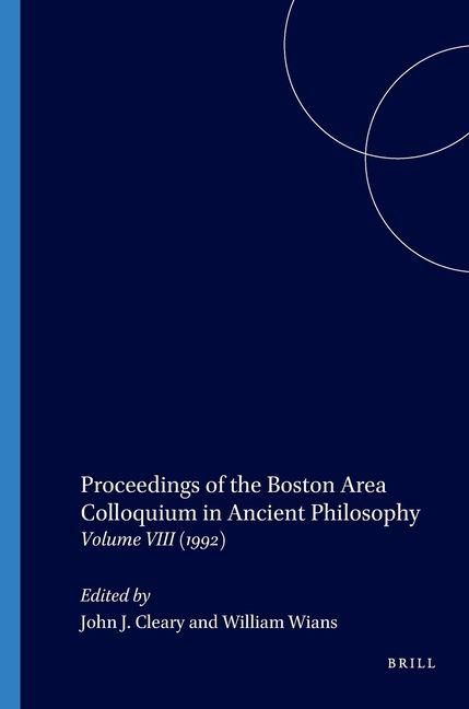 Produktbild: Proceedings of the Boston Area Colloquium in Ancient Philosophy