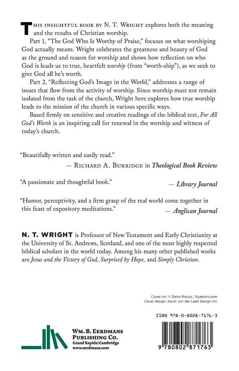 Produktbild: For All God's Worth