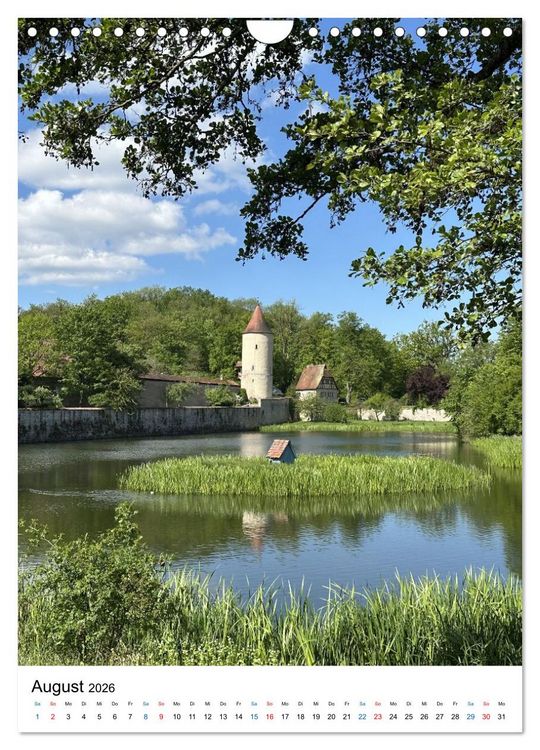 Produktbild: Romantik in Franken (Wandkalender 2026 DIN A4 hoch), CALVENDO Monatskalender