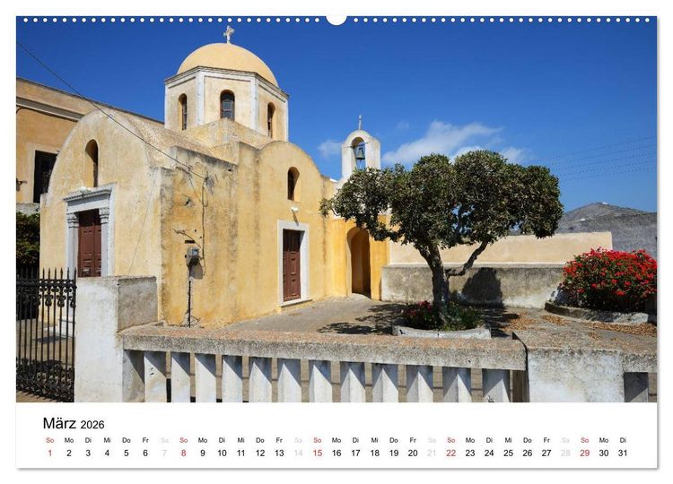 Produktbild: Kirchen und Kl&ouml;ster Griechenlands (Wandkalender 2026 DIN A2 quer), CALVENDO Monatskalender