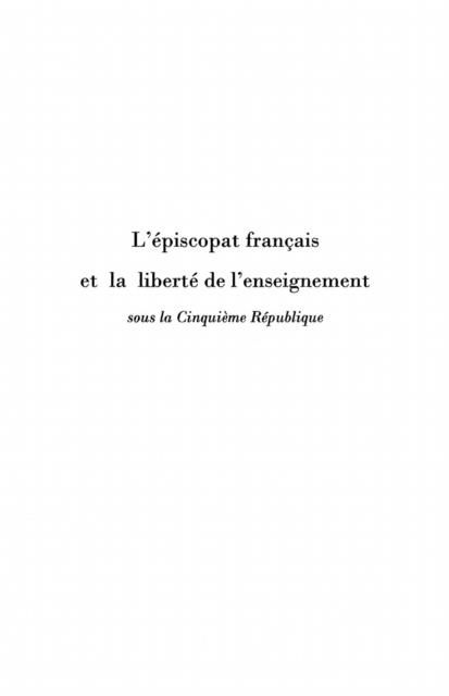 Produktbild: L'episcopat francais et la liberte de l'