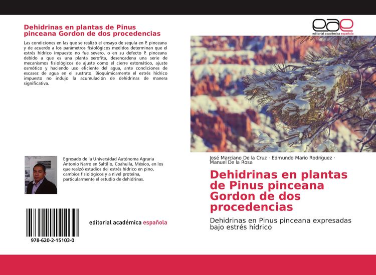 Produktbild: Dehidrinas en plantas de Pinus pinceana Gordon de dos procedencias