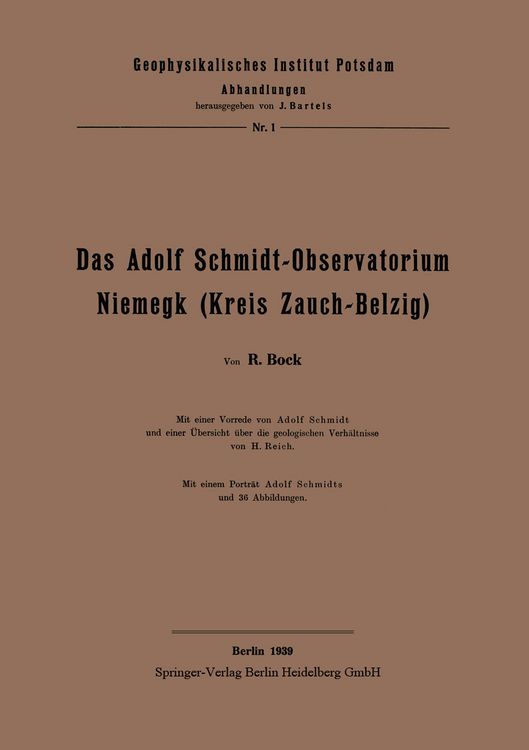 Produktbild: Das Adolf Schmidt-Observatorium Niemegk (Kreis Zauch-Belzig)