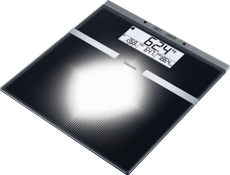 Produktbild: Beurer BG 21 K&ouml;rperanalysewaage 76430 digital W&auml;gebereich (max.)=180kg Silber