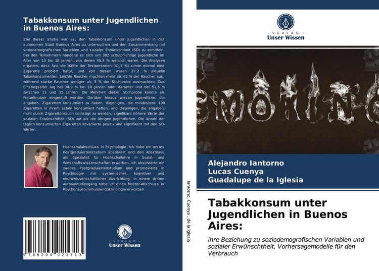 Produktbild: Tabakkonsum unter Jugendlichen in Buenos Aires: