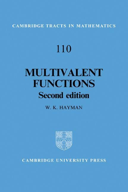 Produktbild: Multivalent Functions
