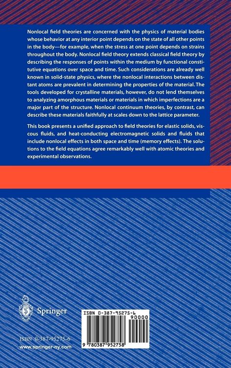 Produktbild: Nonlocal Continuum Field Theories