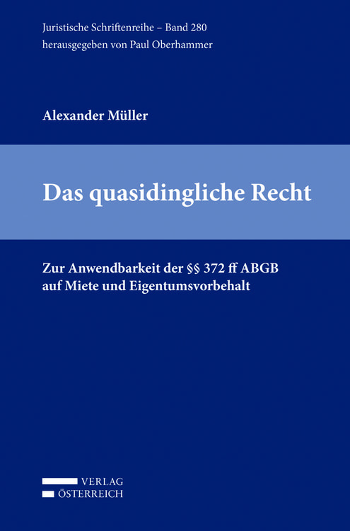 Produktbild: Das quasidingliche Recht
