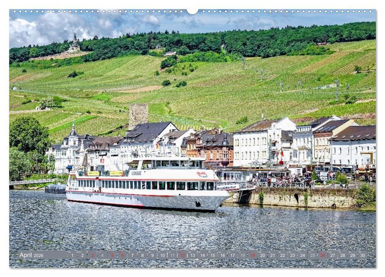 Produktbild: R&uuml;desheim - Rhein, Riesling, Romantik (Wandkalender 2026 DIN A2 quer), CALVENDO Monatskalender