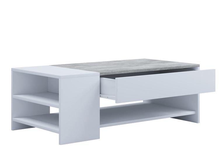 Produktbild: Holz Sofatisch Couchtisch Schublade Tindus
