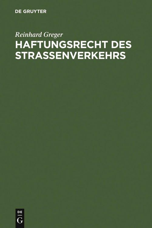 Produktbild: Haftungsrecht des Stra&szlig;enverkehrs