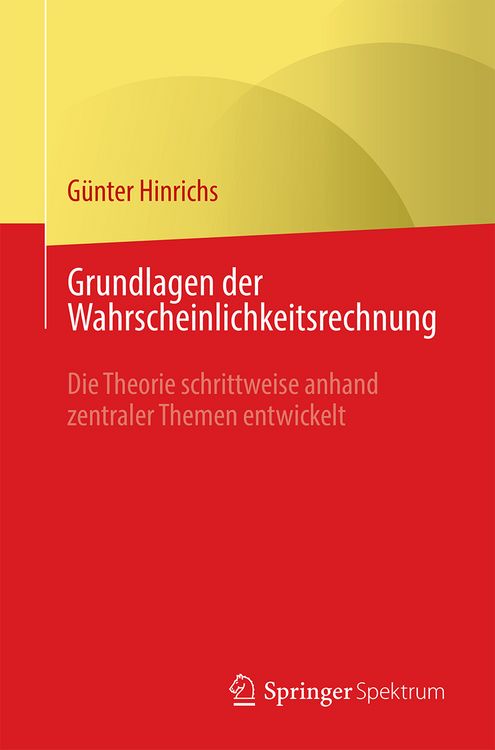 Produktbild: Grundlagen der Wahrscheinlichkeitsrechnung