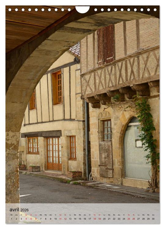 Produktbild: BASTIDES Occitanie (Calendrier mural 2026 DIN A4 horizontal), CALVENDO calendrier mensuel