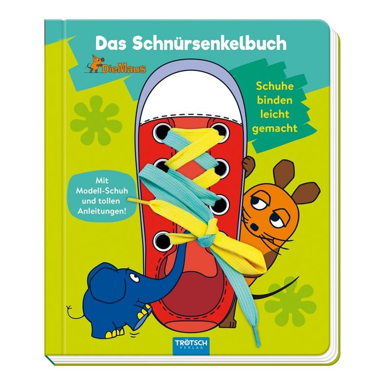 Produktbild: Tr&ouml;tsch die Maus Das Schn&uuml;rsenkelbuch Pappenbuch