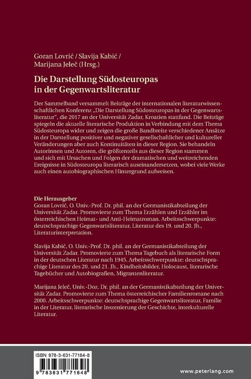 Produktbild: Die Darstellung S&uuml;dosteuropas in der Gegenwartsliteratur