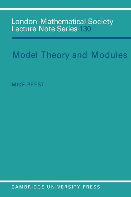 Produktbild: Model Theory and Modules