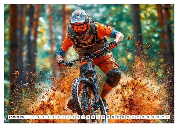 Produktbild: Radsport &ndash; Vom Training zum Triumph (Tischkalender 2026 DIN A5 quer), CALVENDO Monatskalender