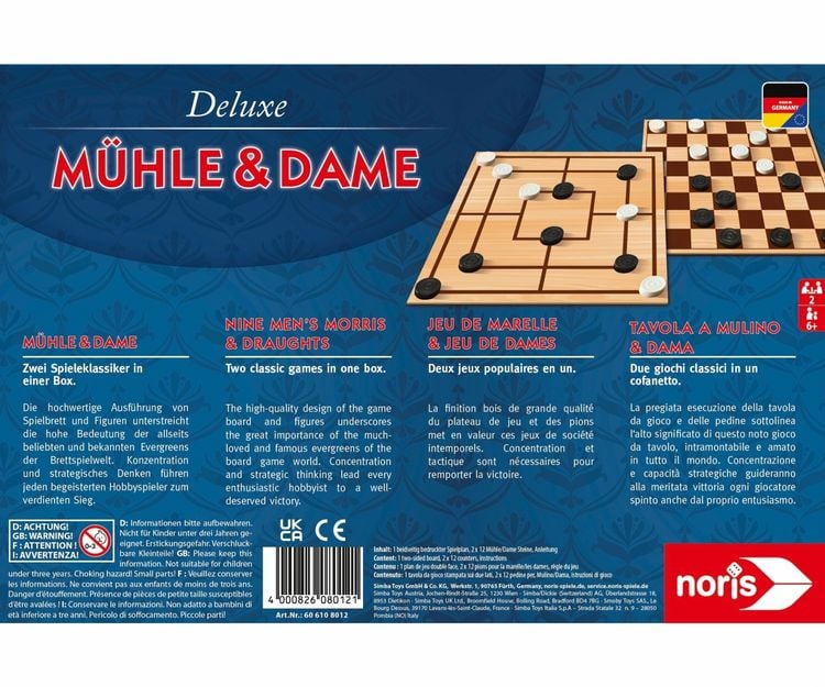Produktbild: Deluxe - M&uuml;hle & Dame