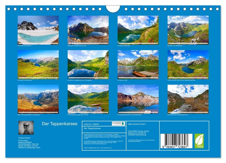 Produktbild: Der Tappenkarsee (Wandkalender 2026 DIN A4 quer), CALVENDO Monatskalender