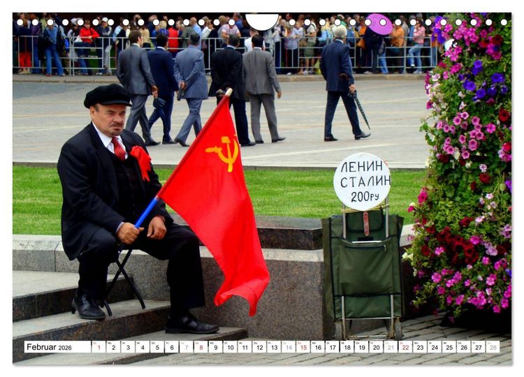 Produktbild: LENIN LEBT - Bilder einer Ikone (Wandkalender 2026 DIN A4 quer), CALVENDO Monatskalender