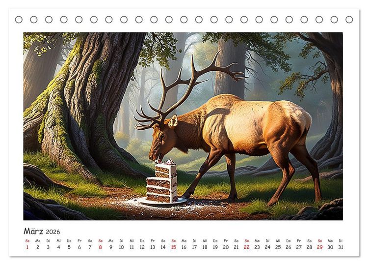 Produktbild: Mahlzeit... Wie wir Sie selten sehen! (Tischkalender 2026 DIN A5 quer), CALVENDO Monatskalender