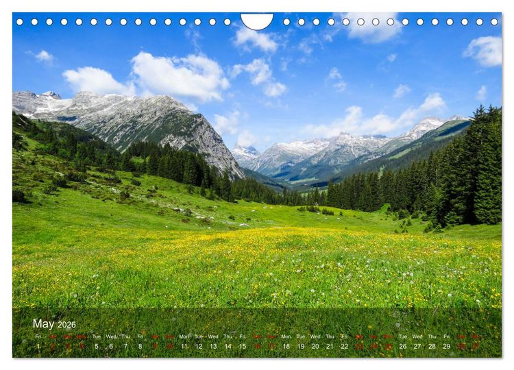 Produktbild: German and Austrian Alps (Wall Calendar 2026 DIN A4 landscape), CALVENDO 12 Month Wall Calendar
