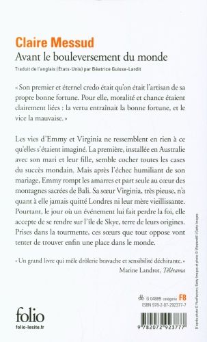 Produktbild: Avant le bouleversement du monde