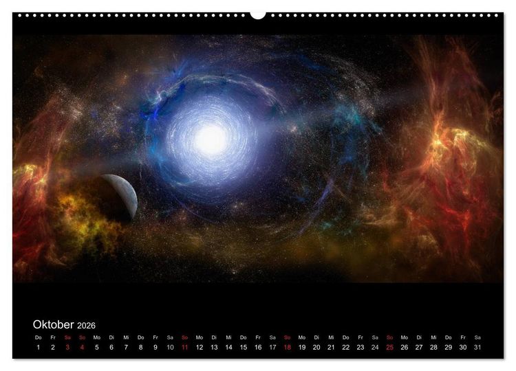 Produktbild: Kosmische Panoramen (Wandkalender 2026 DIN A2 quer), CALVENDO Monatskalender