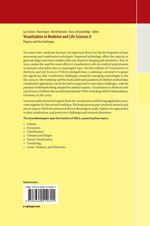 Produktbild: Visualization in Medicine and Life Sciences II