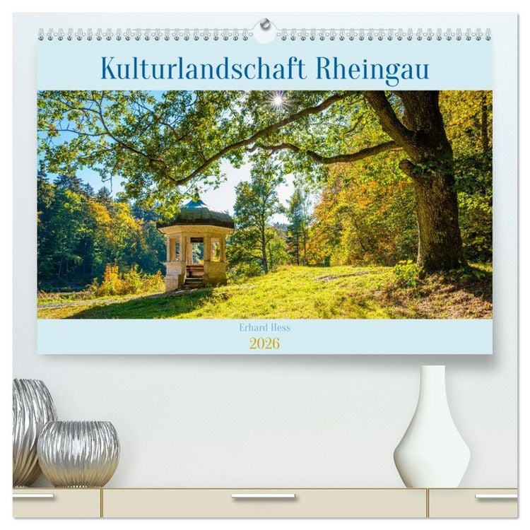 Produktbild: Kulturlandschaft Rheingau (hochwertiger Premium Wandkalender 2026 DIN A2 quer), Kunstdruck in Hochglanz