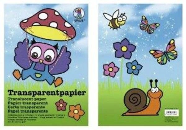 Produktbild: URSUS Basispapiere Transparentpapier-Bastelmappe, 23 x 33 cm