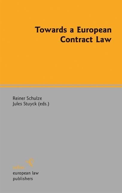 Produktbild: Towards a European Contract Law