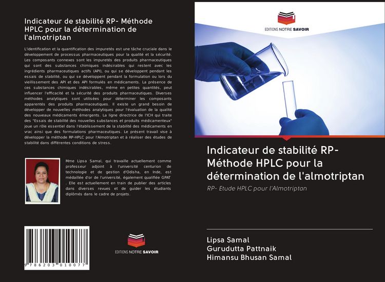Produktbild: Indicateur de stabilit&eacute; RP- M&eacute;thode HPLC pour la d&eacute;termination de l'almotriptan
