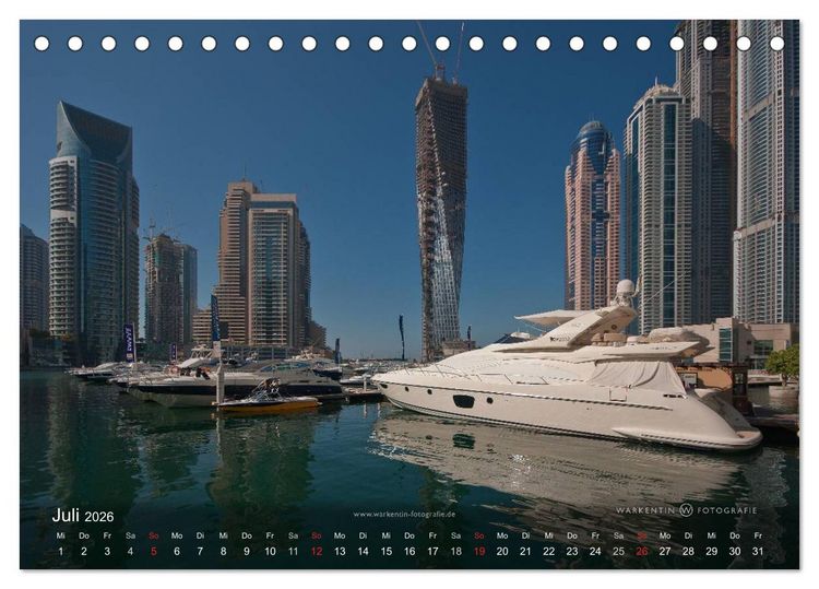 Produktbild: Faszinierendes Dubai (Tischkalender 2026 DIN A5 quer), CALVENDO Monatskalender