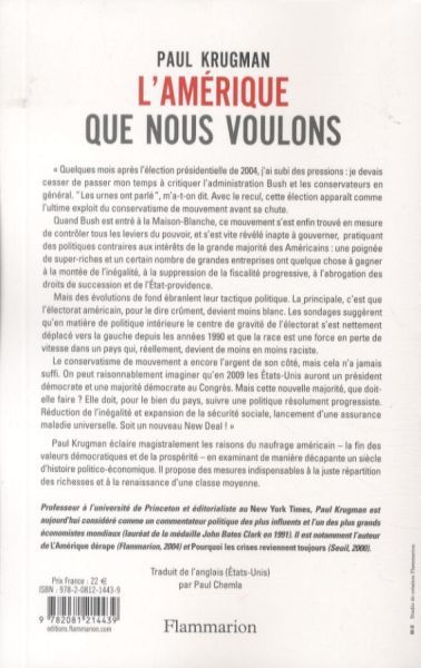 Produktbild: L'Am&eacute;rique que nous voulons