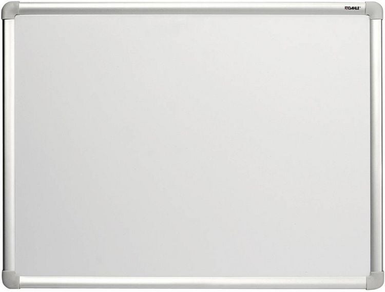 Produktbild: Dahle Whiteboard Basic Board 96150 (B x H) 600 mm x 450 mm Wei&szlig; lackiert Quer- oder Hochformat, Inkl. Ablageschale