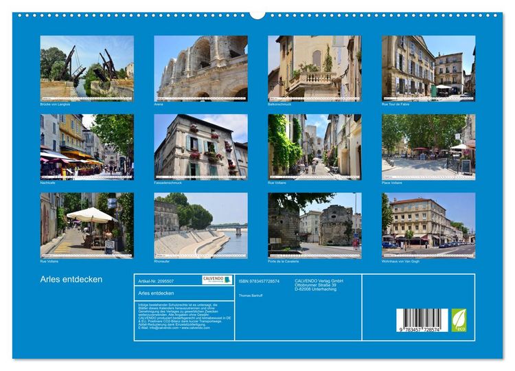 Produktbild: Arles entdecken (hochwertiger Premium Wandkalender 2026 DIN A2 quer), Kunstdruck in Hochglanz
