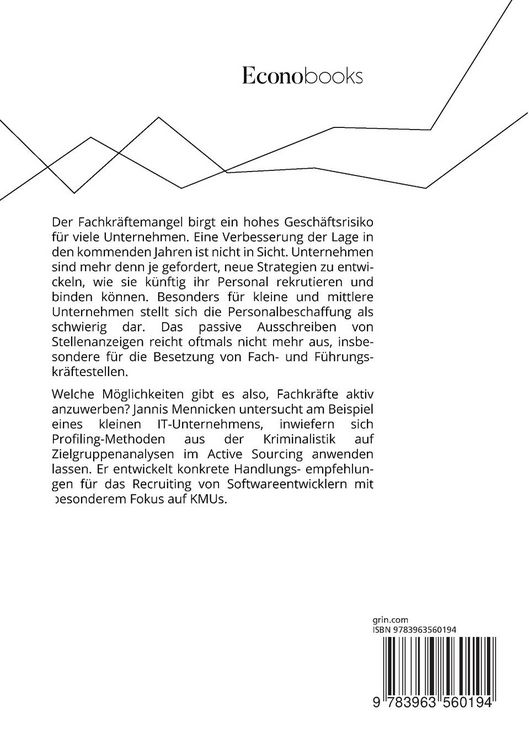 Produktbild: Active Sourcing f&uuml;r kleine und mittlere Unternehmen. Zielgruppenanalyse mithilfe von Profiling-Methoden