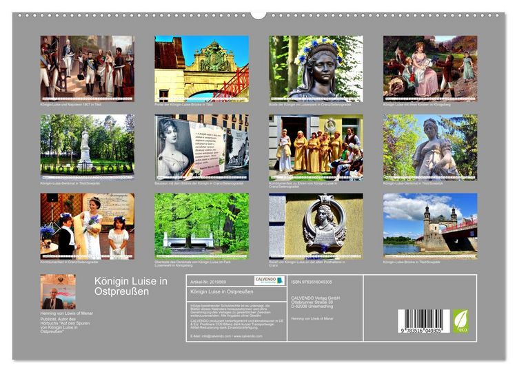 Produktbild: K&ouml;nigin Luise in Ostpreu&szlig;en (hochwertiger Premium Wandkalender 2026 DIN A2 quer), Kunstdruck in Hochglanz
