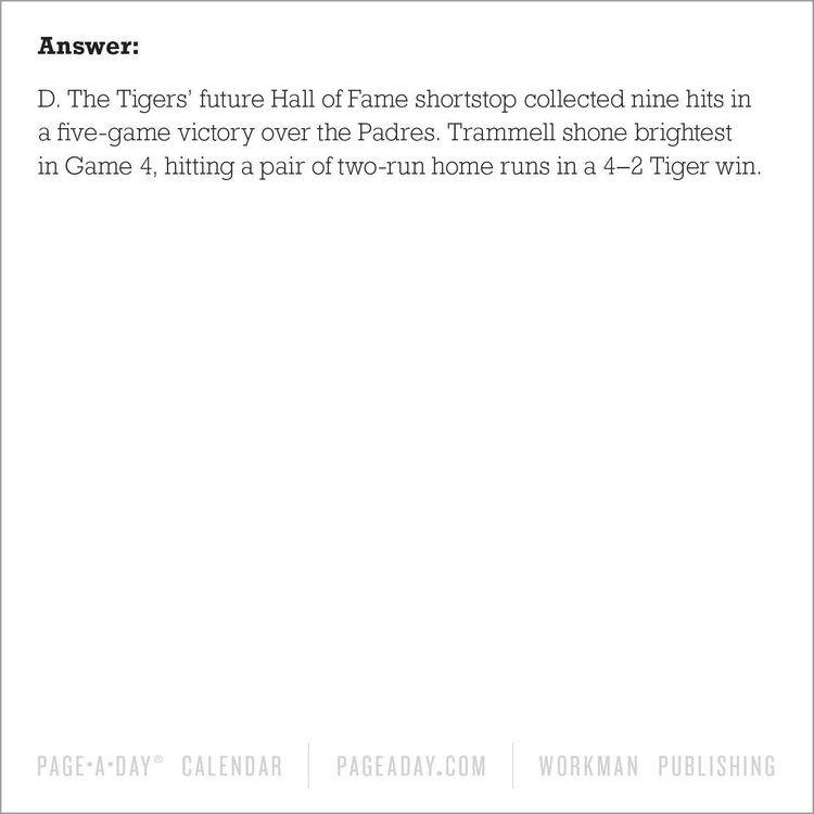 Produktbild: Year of Baseball Trivia Page-A-Day(r) Calendar 2026