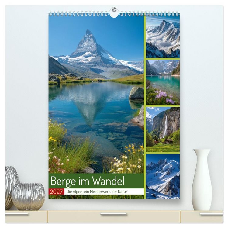 Produktbild: Berge im Wandel (hochwertiger Premium Wandkalender 2027 DIN A2 hoch), Kunstdruck in Hochglanz